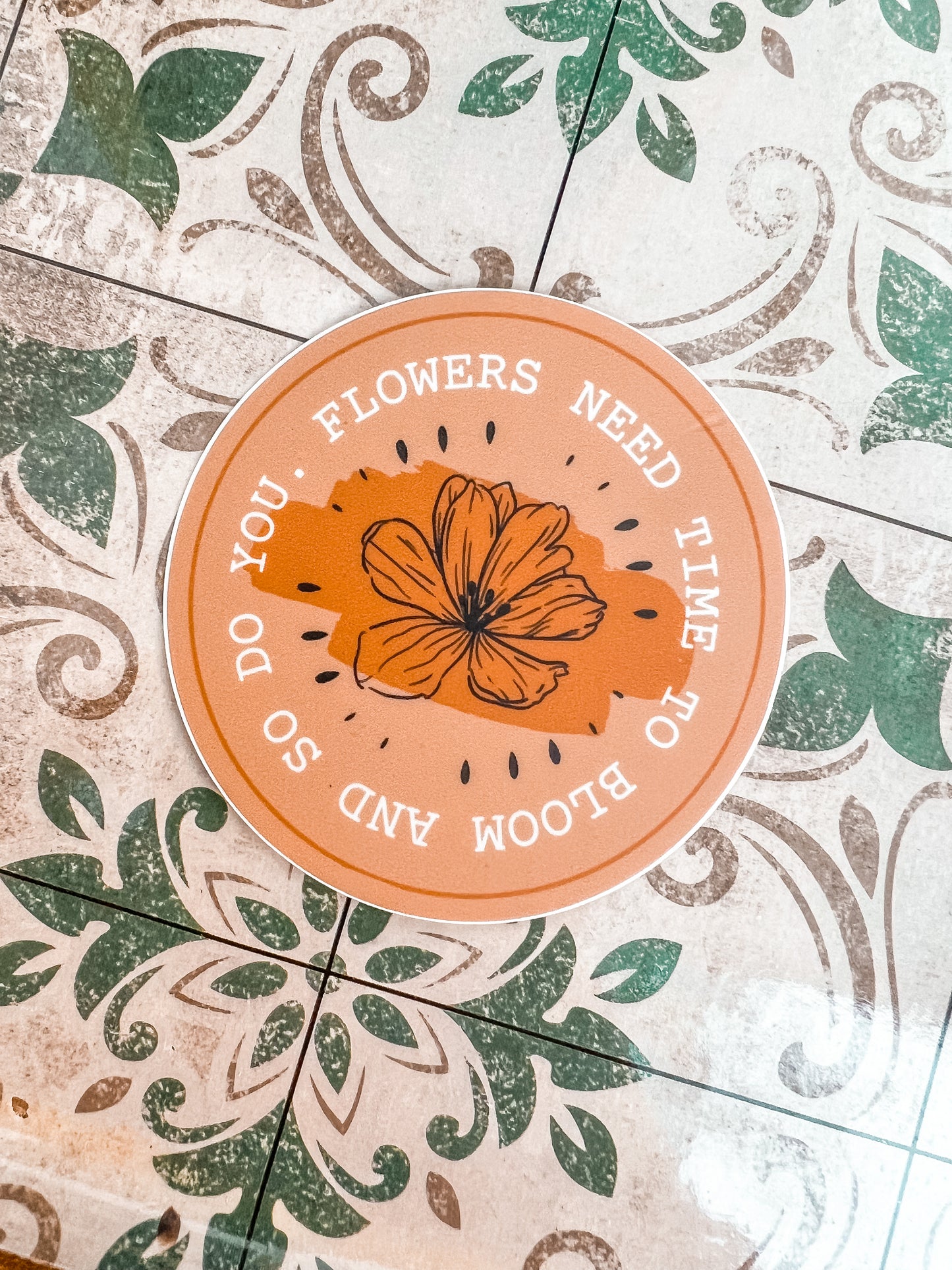 Time To Bloom Sticker