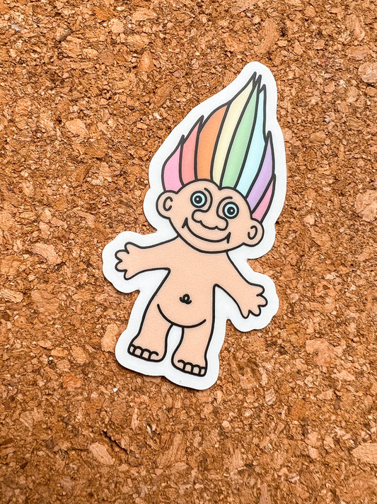 Rainbow Troll Sticker