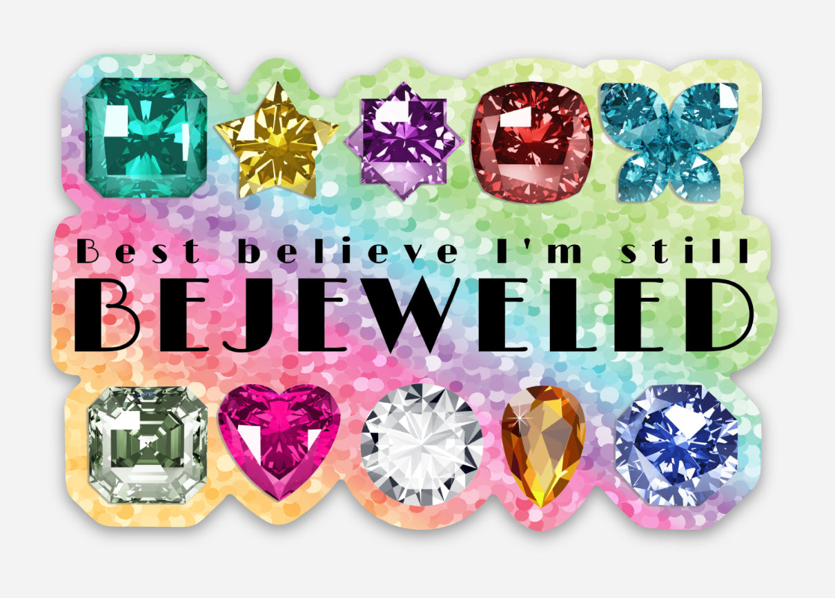 Bejeweled Glitter Sticker